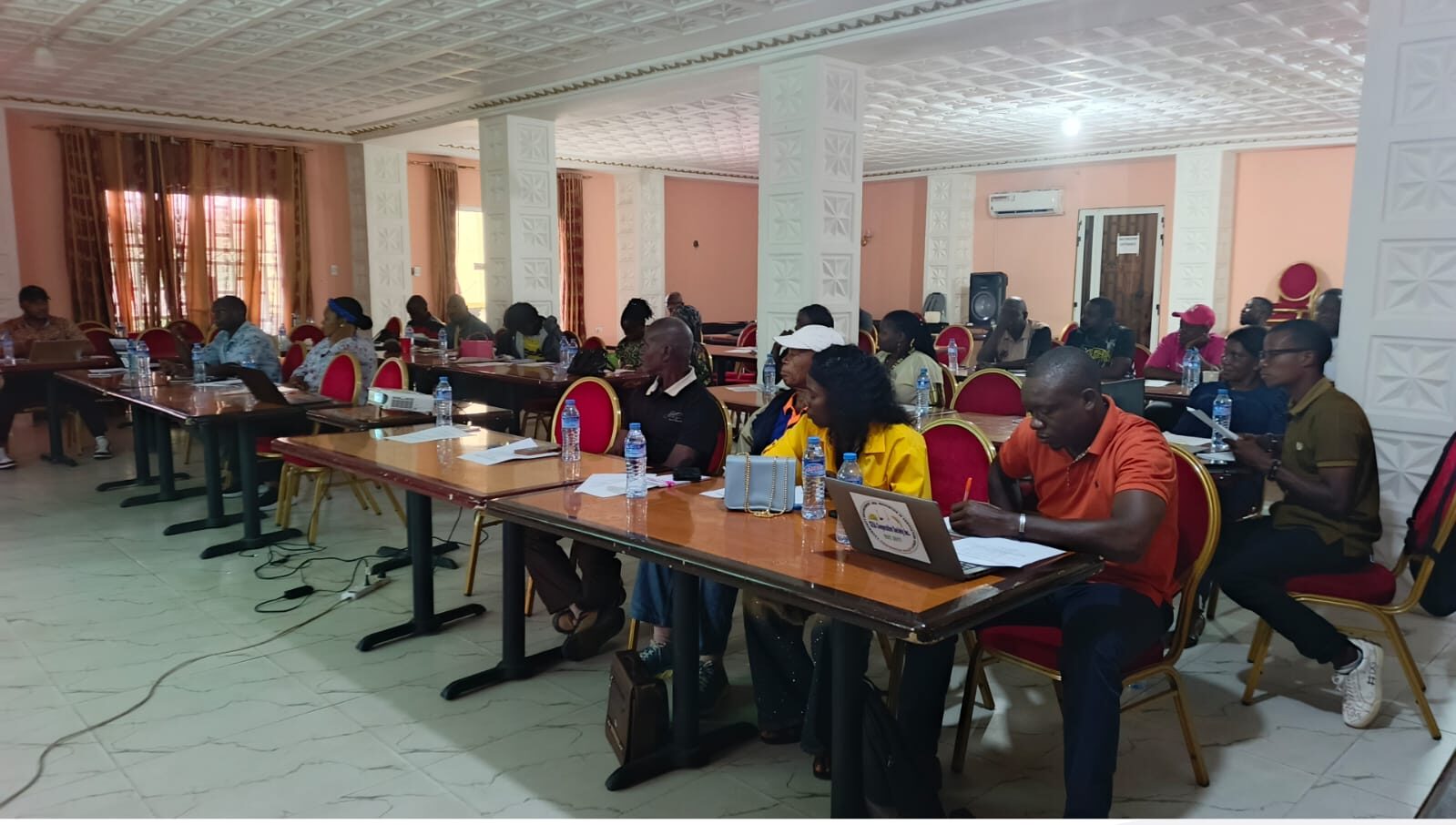 Participants attending an organizational workshop